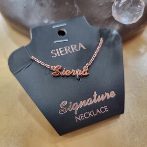 SIERRA Personalized Necklace In Rose Gold